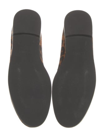 L'Agence Ponyhair Animal Print Loafers