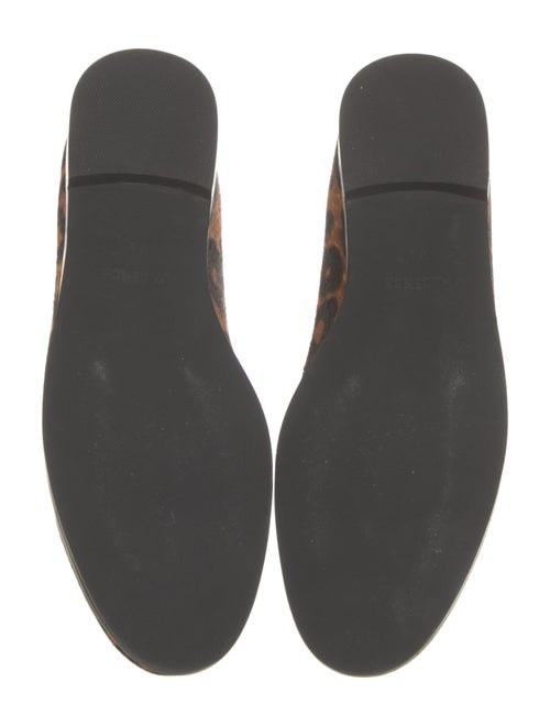 L'Agence Ponyhair Animal Print Loafers