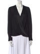 L'Agence Silk V-Neck Blouse