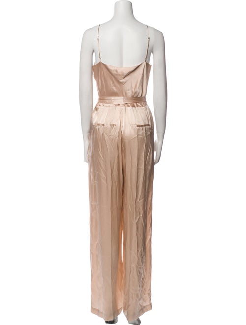 L'Agence Silk Cowl Neck Jumpsuit