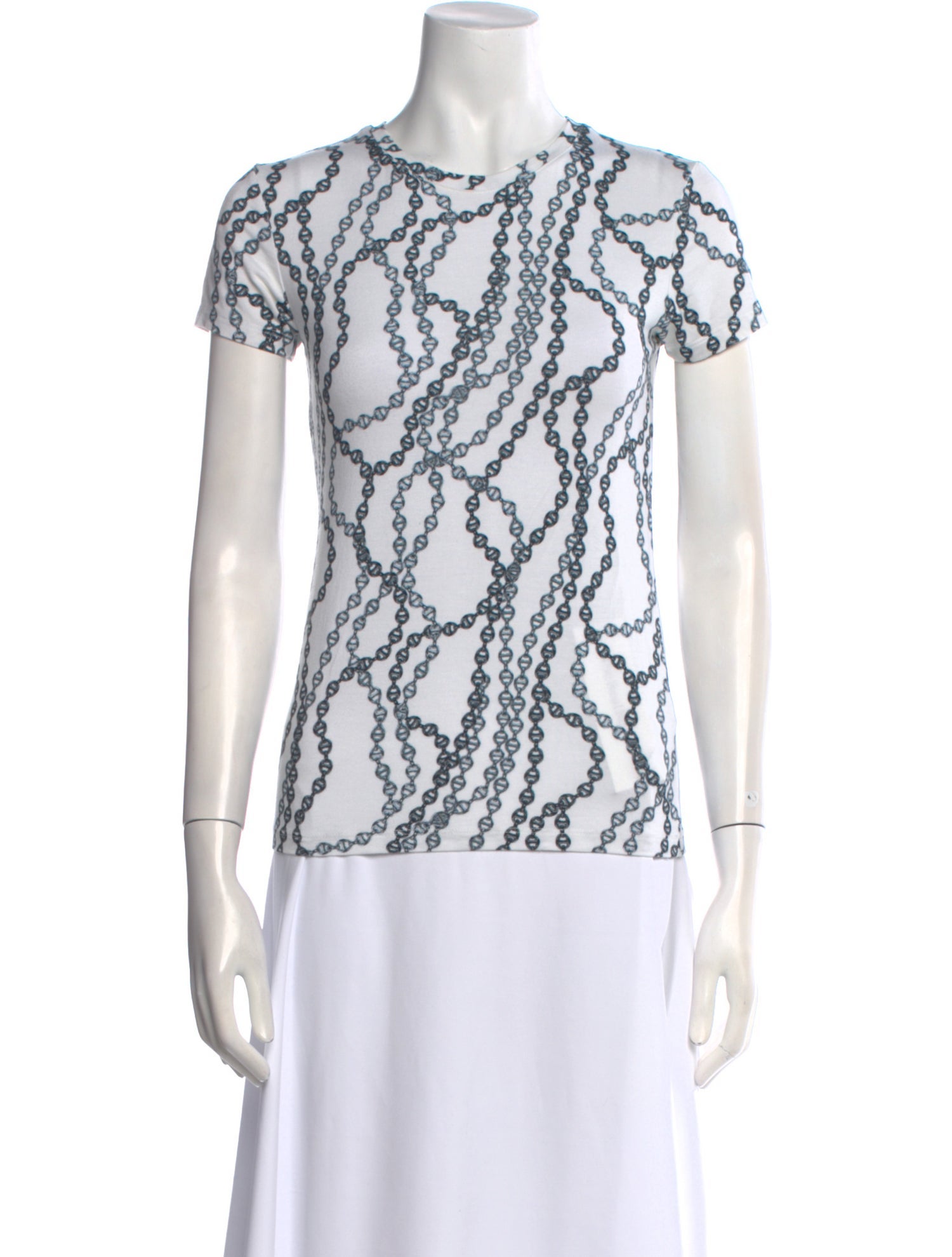 L'Agence Printed Crew Neck T-Shirt