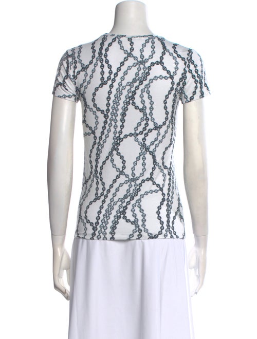 L'Agence Printed Crew Neck T-Shirt