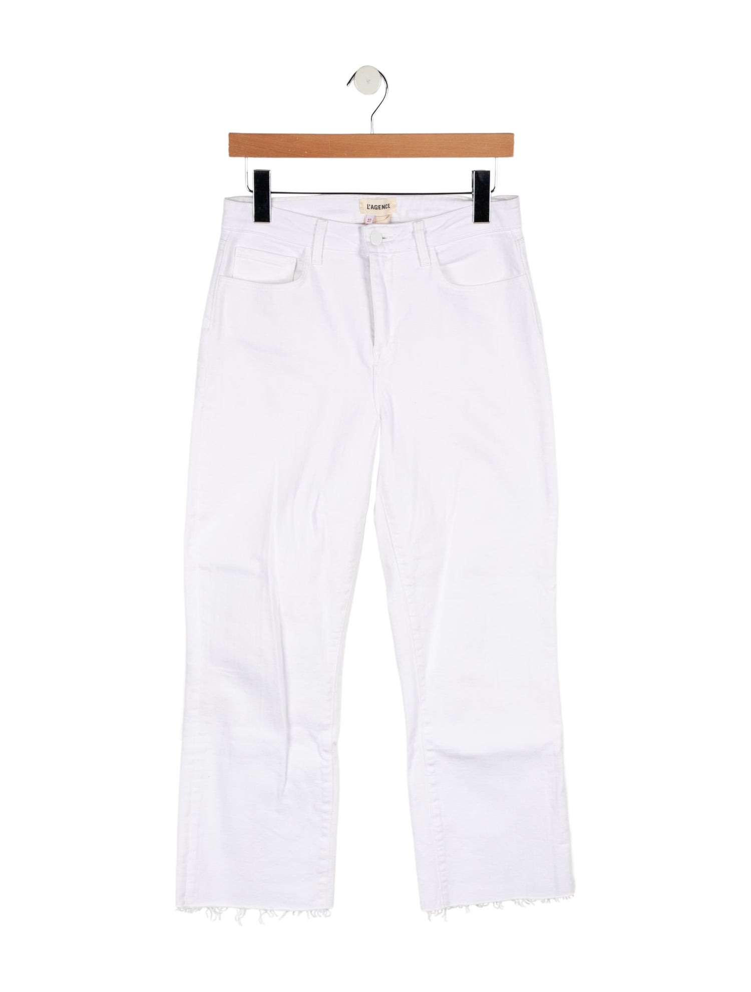 L'Agence Mid-Rise Wide Leg Jeans