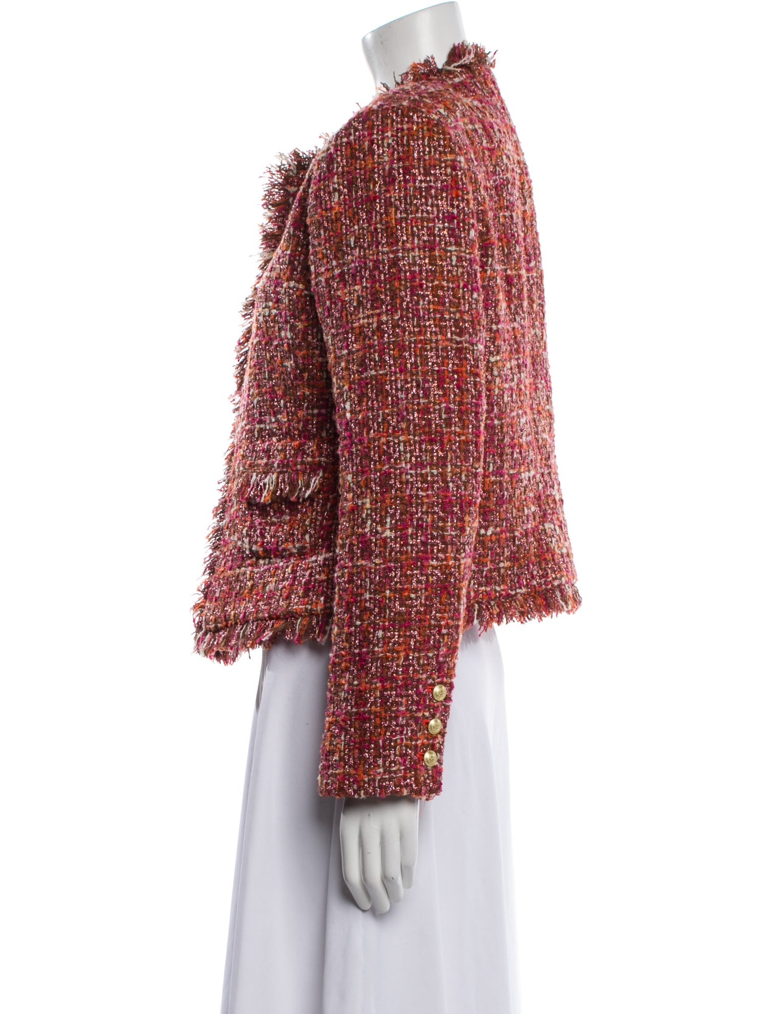 L'Agence Tweed Pattern Evening Jacket w/ Tags