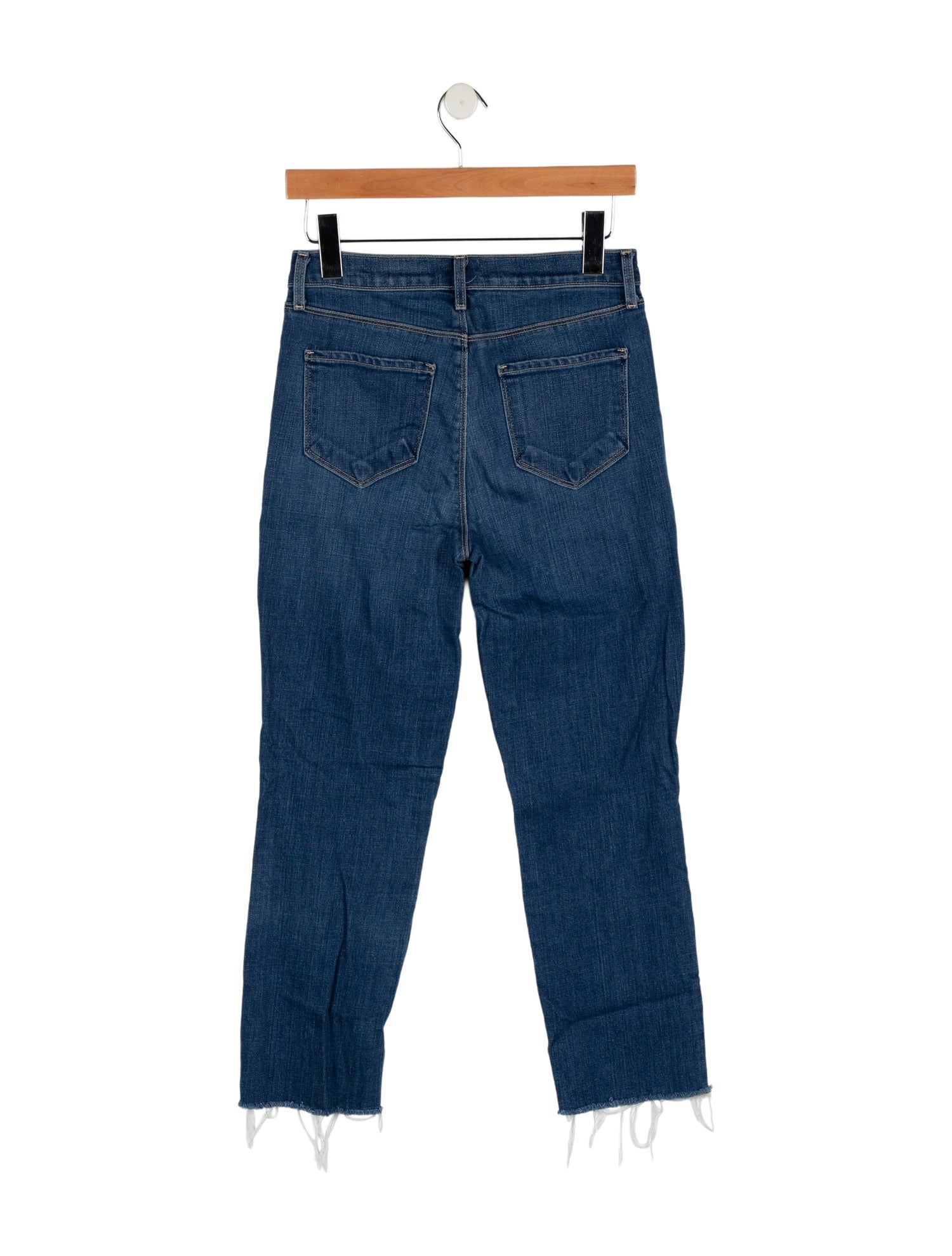L'Agence Mid-Rise Straight Leg Jeans