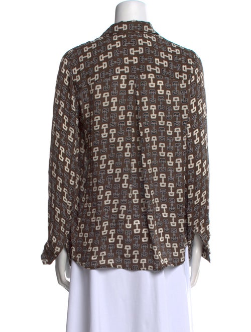 L'Agence Silk Printed Blouse