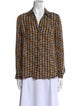 L'Agence Silk Printed Blouse