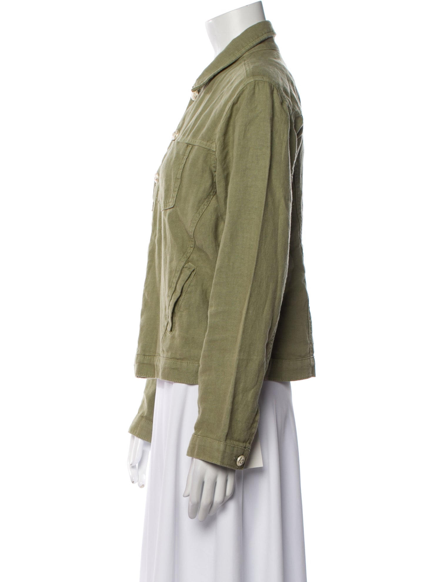 L'Agence Linen Denim Jacket