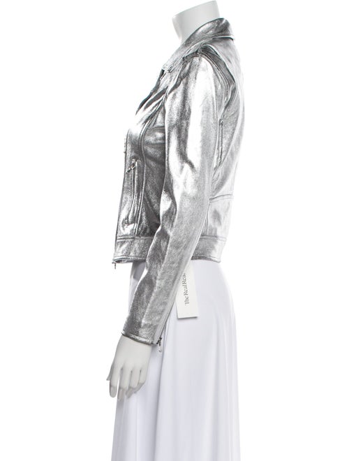 L'Agence Lamb Leather Biker Jacket