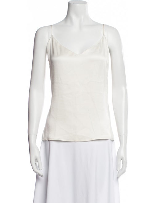 L'Agence Silk V-Neck Top