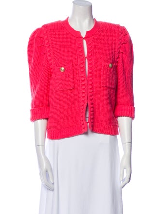 L'Agence Tweed Pattern Evening Jacket