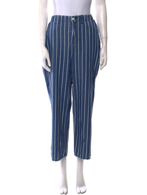 L'Agence Striped Wide Leg Pants