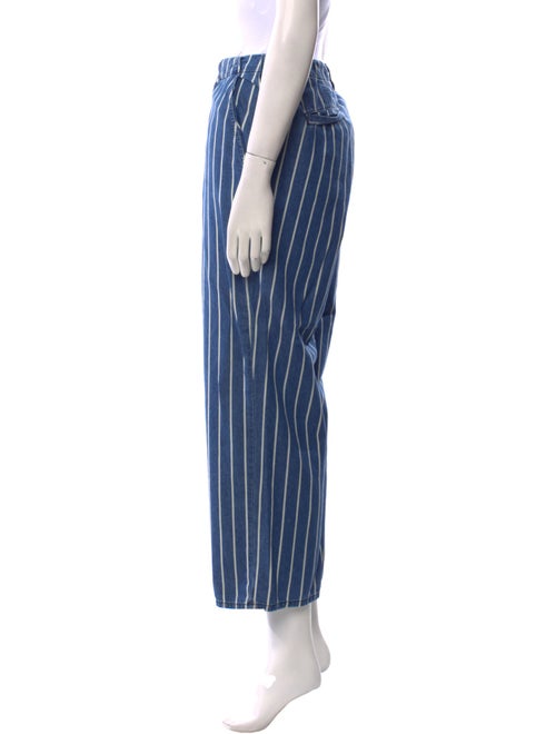 L'Agence Striped Wide Leg Pants