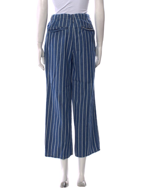 L'Agence Striped Wide Leg Pants