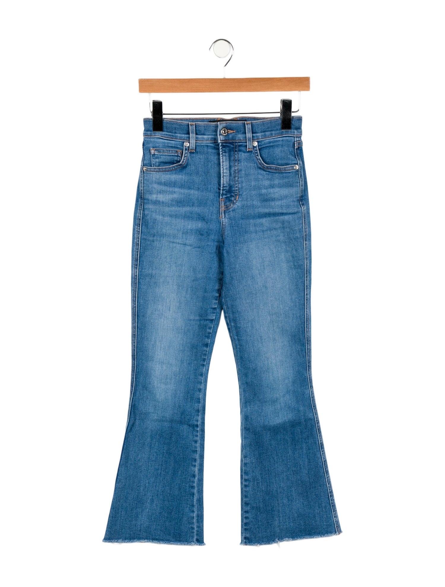 L'Agence Mid-Rise Wide Leg Jeans