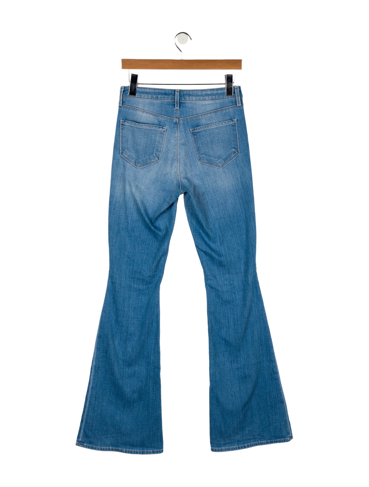 L'Agence Mid-Rise Wide Leg Jeans