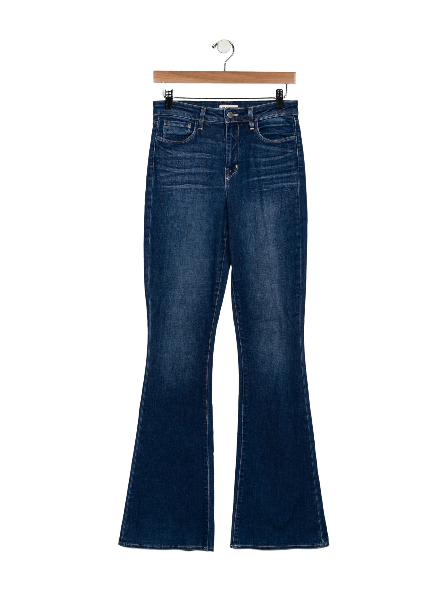 L'Agence Mid-Rise Wide Leg Jeans