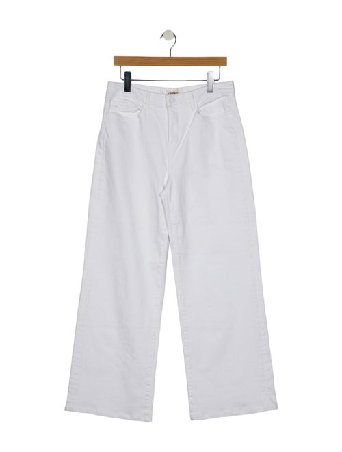 L'Agence Mid-Rise Wide Leg Jeans