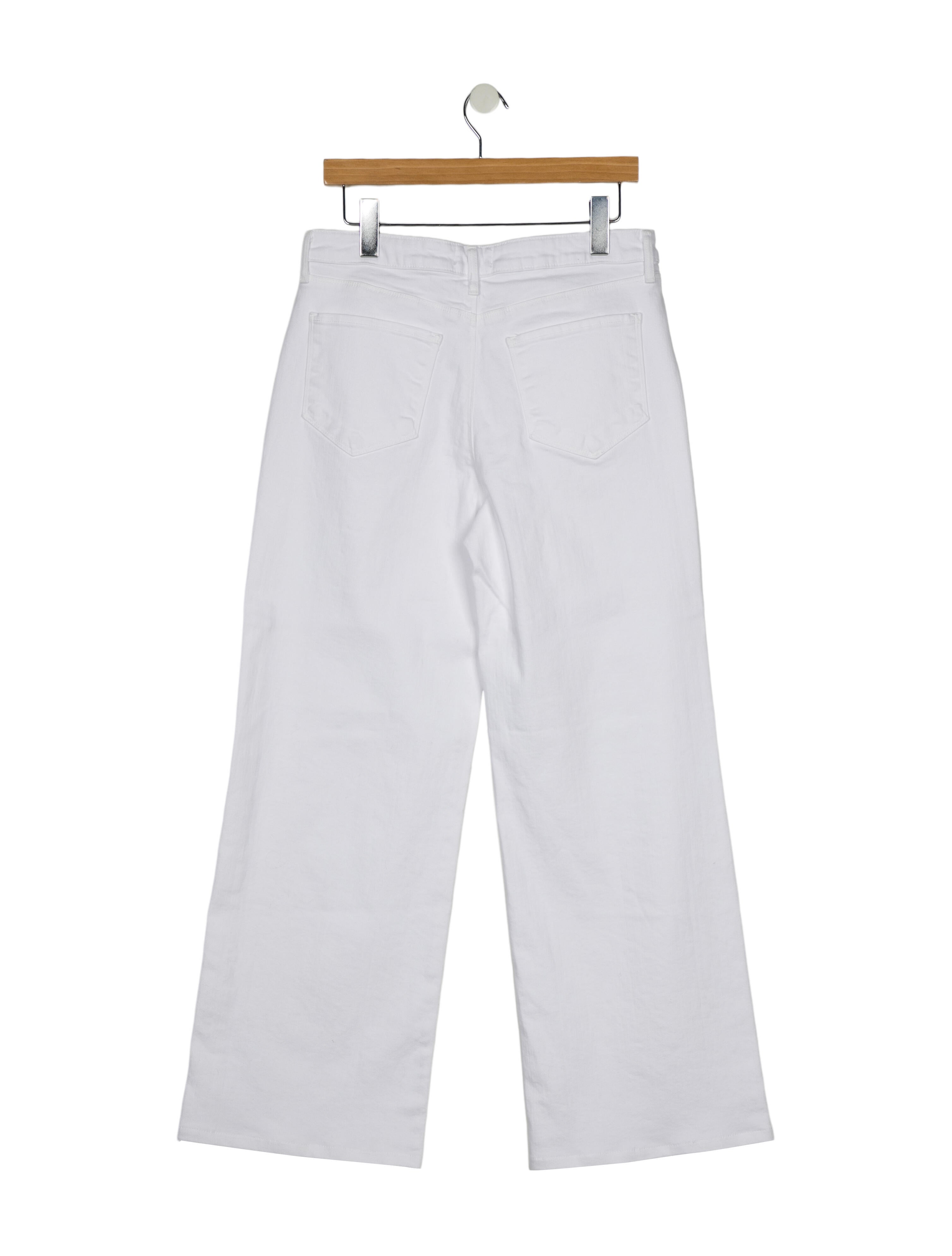 L'Agence Mid-Rise Wide Leg Jeans