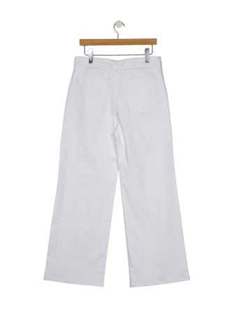 L'Agence Mid-Rise Wide Leg Jeans