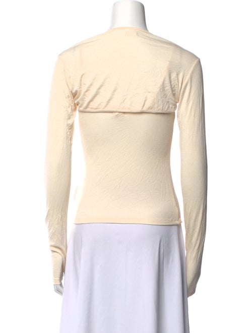 L'Agence Scoop Neck Long Sleeve Top