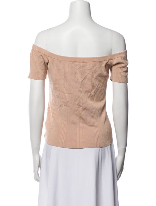 L'Agence Off-The-Shoulder Short Sleeve Top