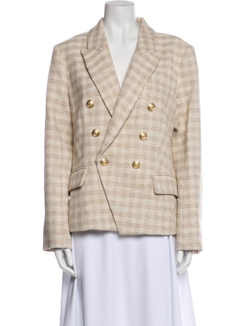 L'Agence Plaid Print Blazer