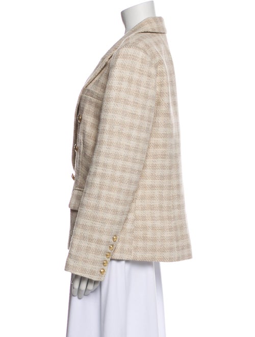 L'Agence Plaid Print Blazer