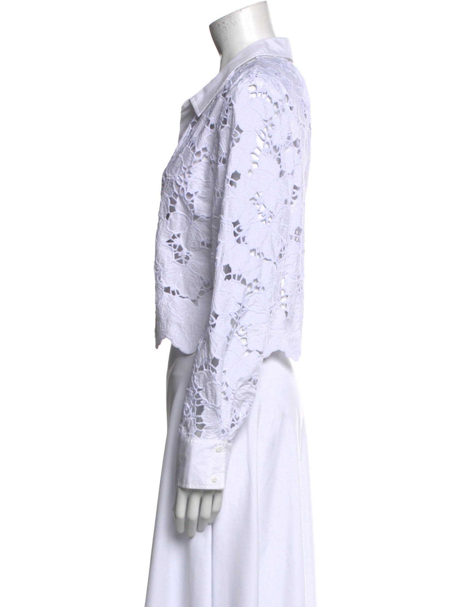 L'Agence Long Sleeve Button-Up Top