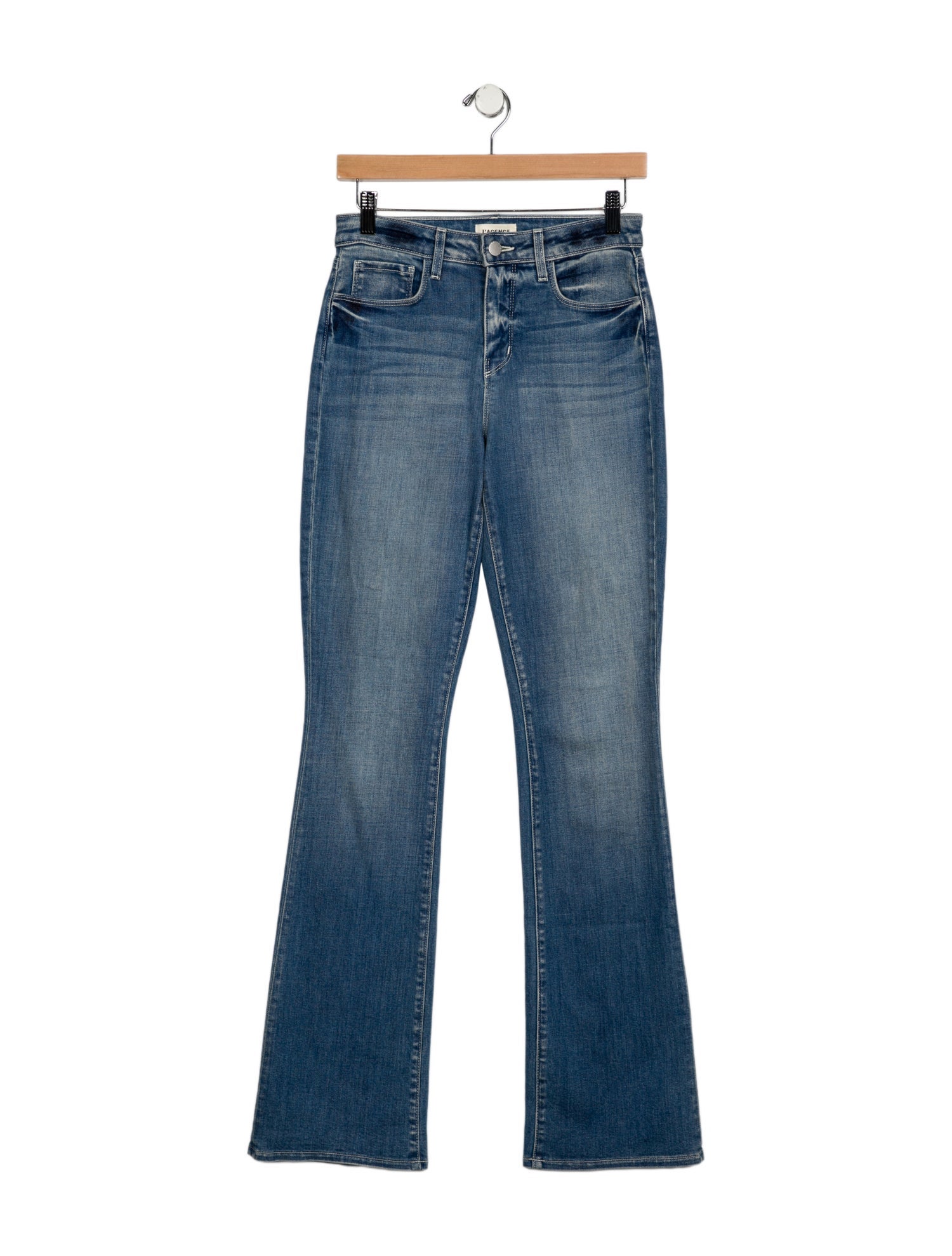 L'Agence Mid-Rise Straight Leg Jeans