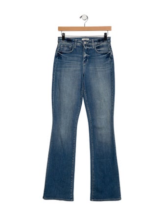 L'Agence Mid-Rise Straight Leg Jeans