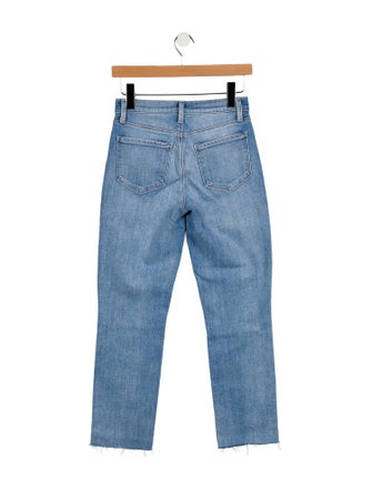 L'Agence Mid-Rise Straight Leg Jeans