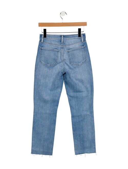 L'Agence Mid-Rise Straight Leg Jeans