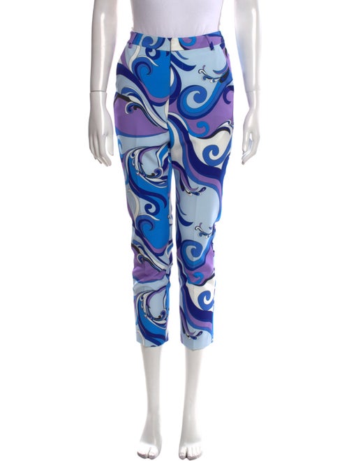 L'Agence Printed Straight Leg Pants