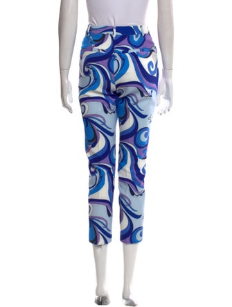 L'Agence Printed Straight Leg Pants