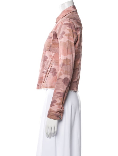 L'Agence Camouflage Print Denim Jacket