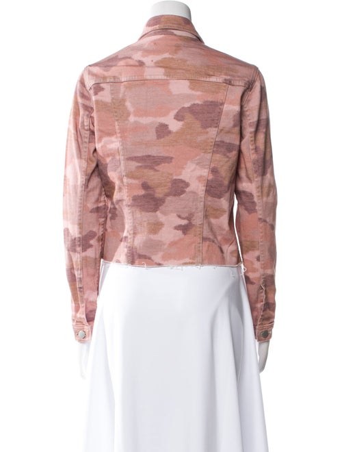 L'Agence Camouflage Print Denim Jacket