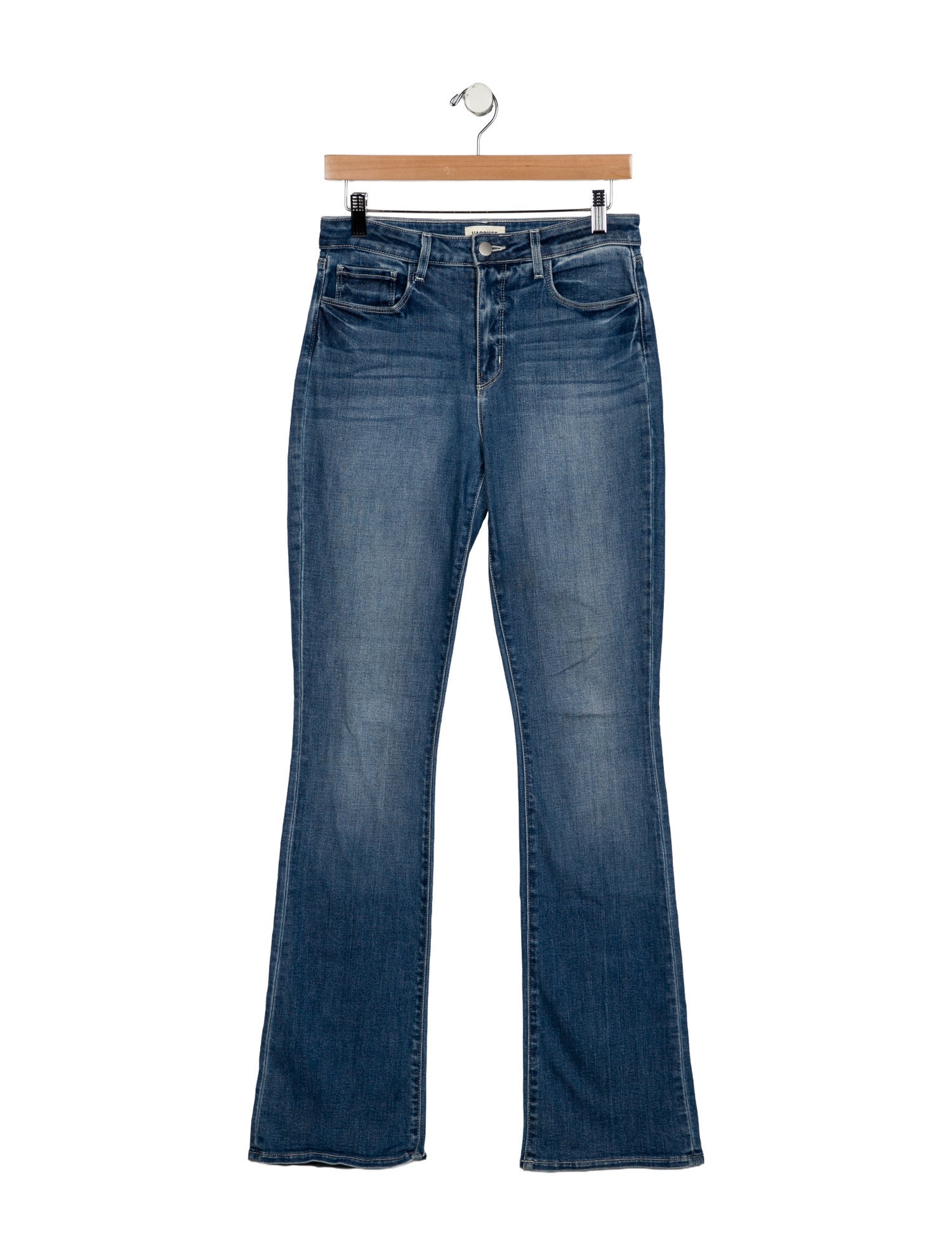 L'Agence Mid-Rise Wide Leg Jeans