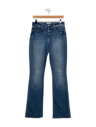 L'Agence Mid-Rise Wide Leg Jeans