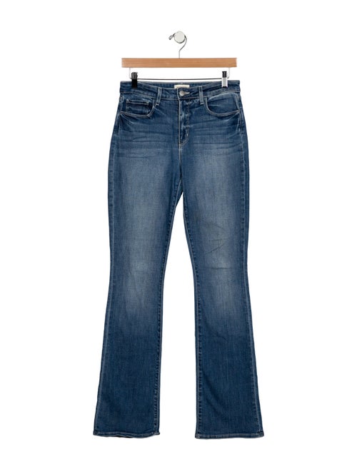 L'Agence Mid-Rise Wide Leg Jeans