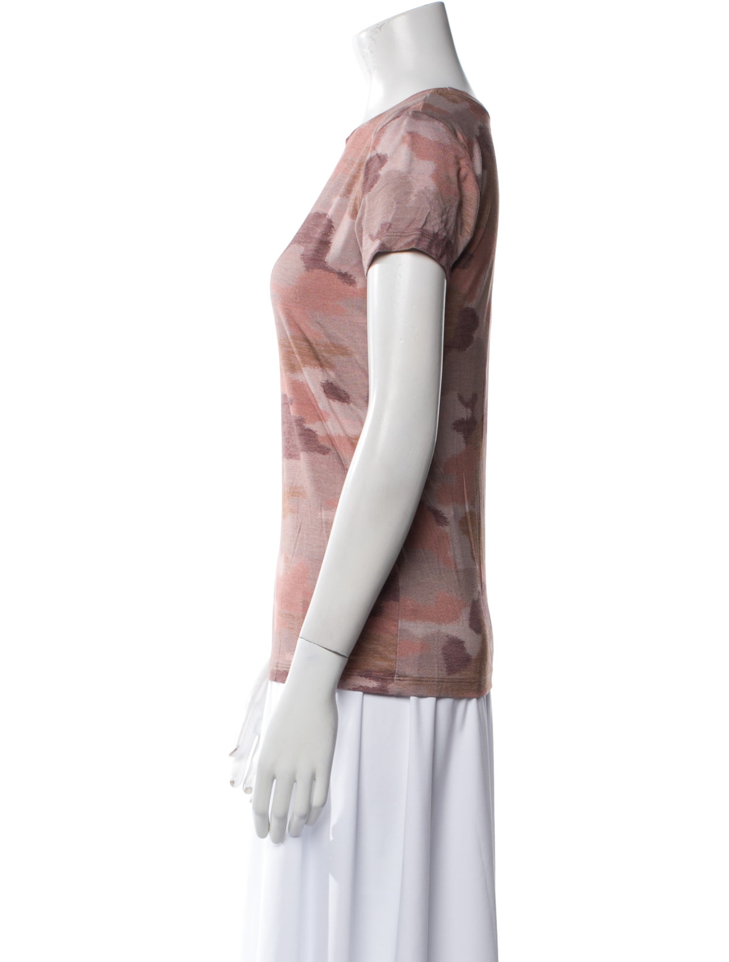 L'Agence Printed Crew Neck T-Shirt w/ Tags