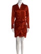 L'Agence Silk Knee-Length Dress