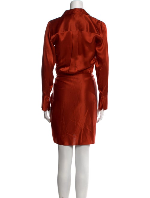 L'Agence Silk Knee-Length Dress