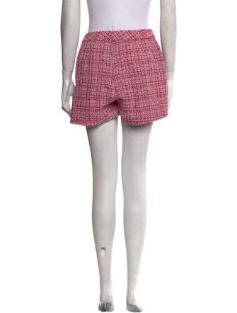 L'Agence Tweed Pattern Mini Shorts