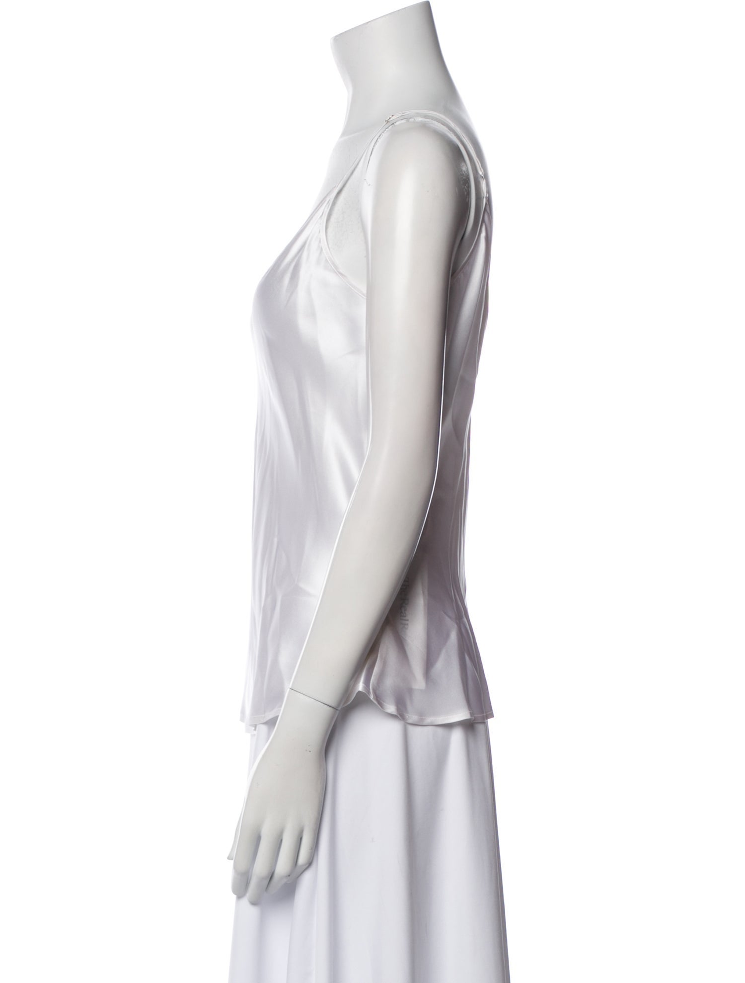 L'Agence Silk V-Neck Top