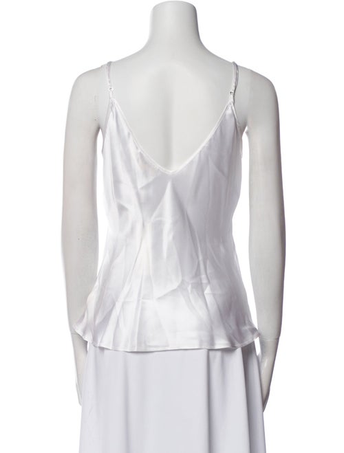 L'Agence Silk V-Neck Top