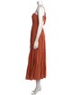 L'Agence Square Neckline Long Dress