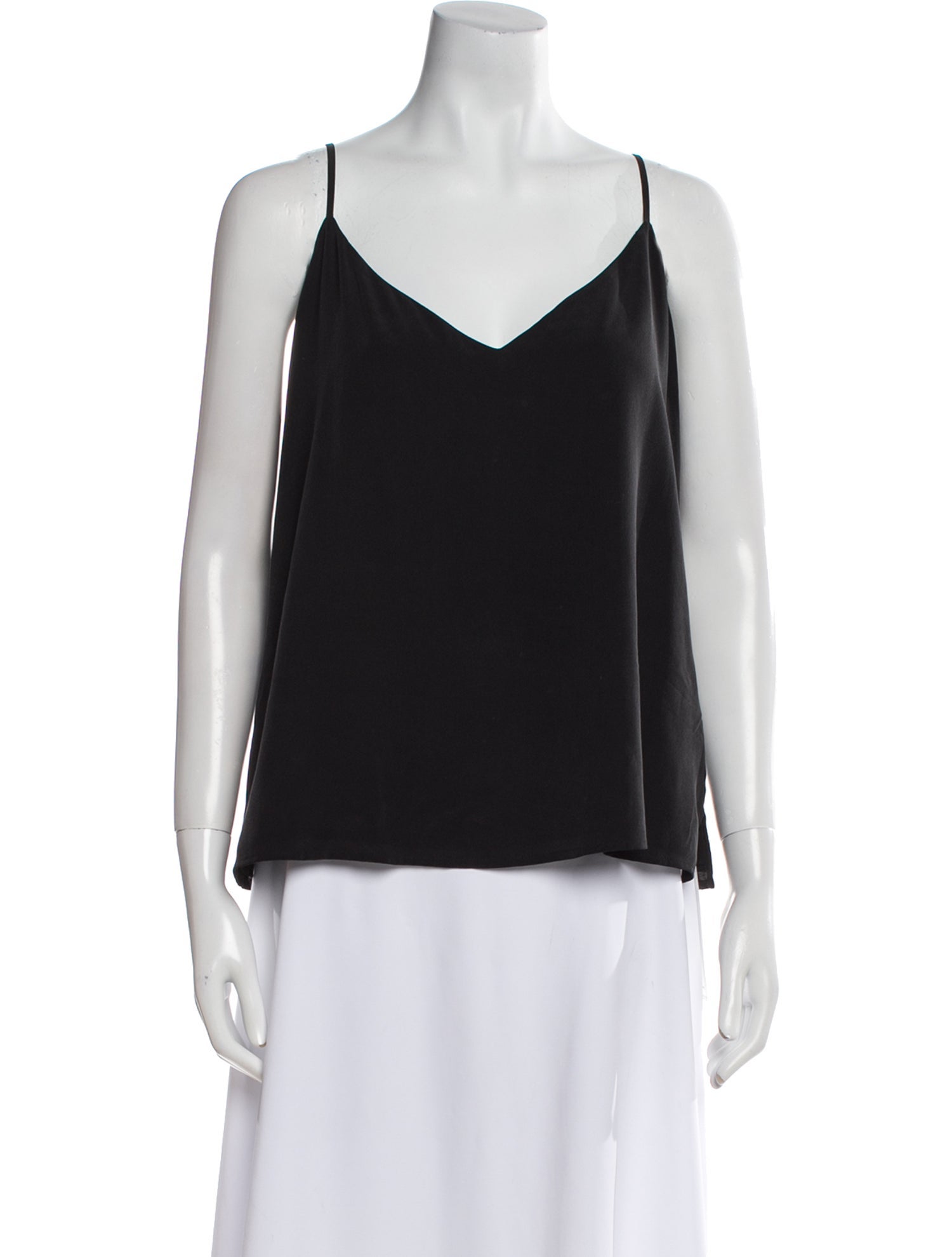 L'Agence Silk V-Neck Top