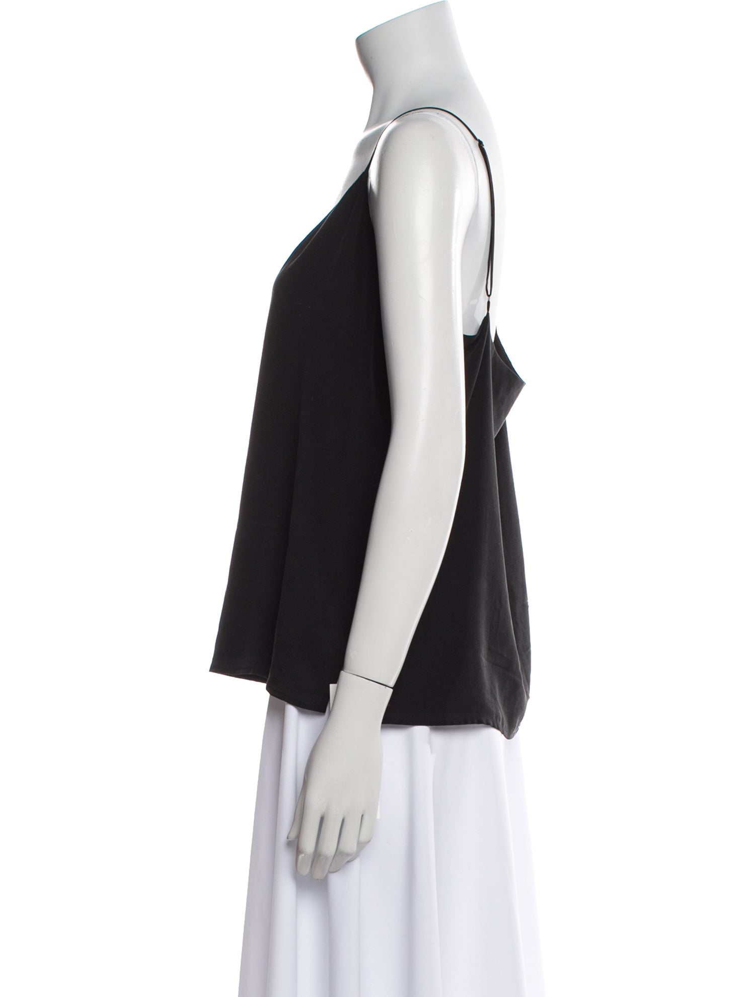 L'Agence Silk V-Neck Top