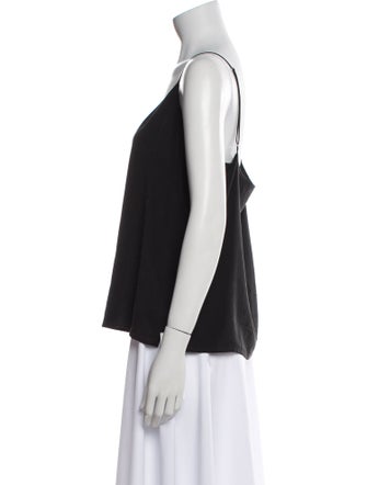 L'Agence Silk V-Neck Top